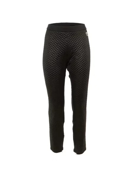 Matlasat pantaloni Love Moschino din crep negru