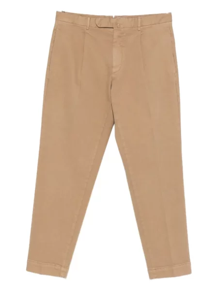 Pantaloni Dell'oglio plisate maro