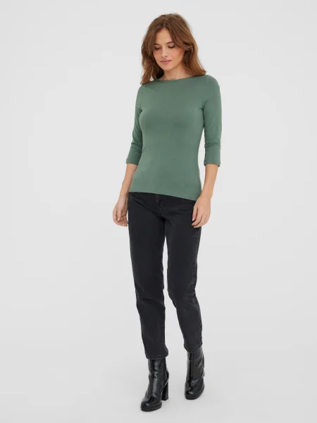 VERO MODA Póló PANDA világoszöld