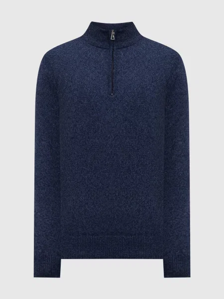 Светр з вовни мериноса Cashmere&whiskey синій