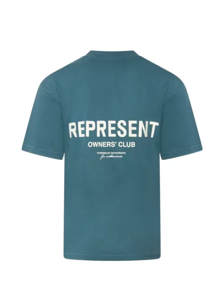 Тениска Represent с принт синьо