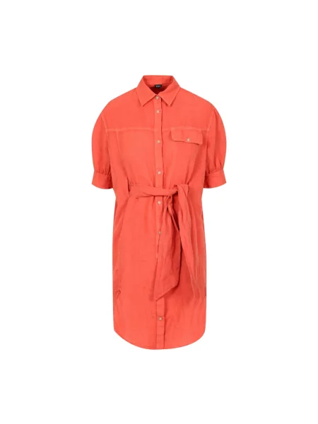 Sukienka koszulowa Fay pomarańczowa