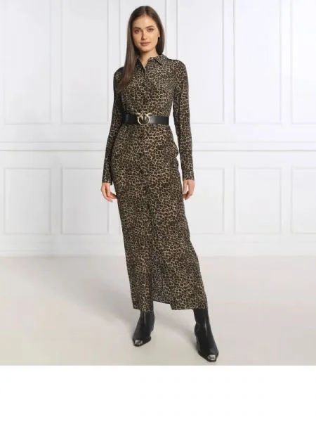 The Kooples De mătase rochie maro