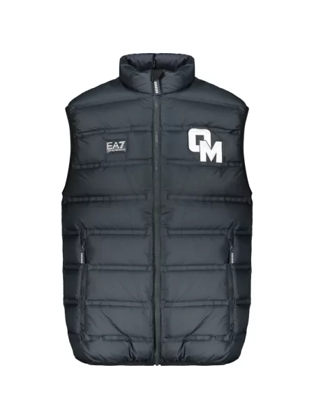 Prošívaný vesta Ea7 Emporio Armani s autogramem modrá