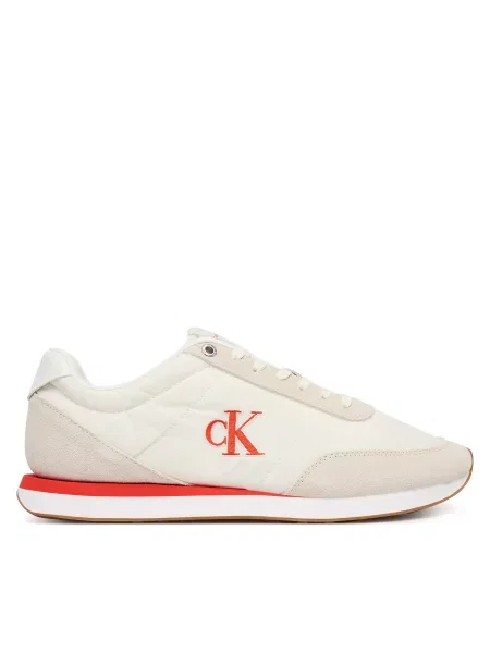 Laisvalaikio batai Calvin Klein Jeans Retro Runner Ess Mix Mat smėlio