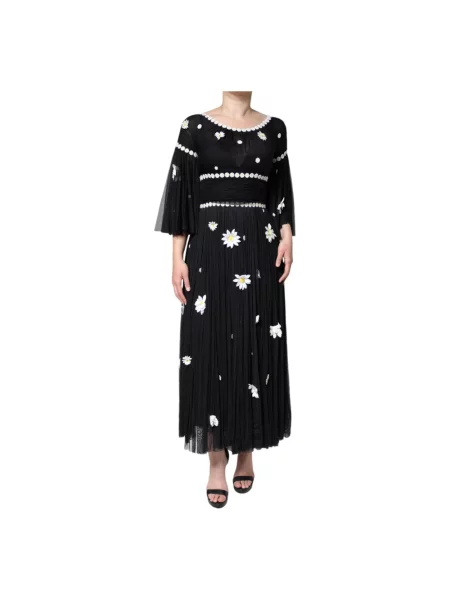 Długa sukienka maxi Dolce And Gabbana czarna