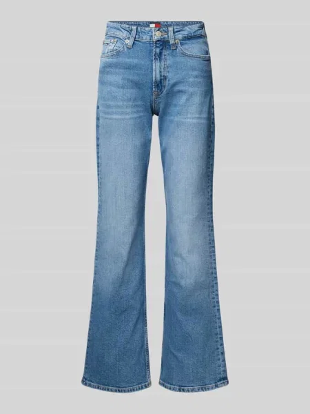 Jeansy z poszerzaną nogawką o kroju z mieszanki bawełny model ‘CLEO’ Tommy Jeans niebieskie