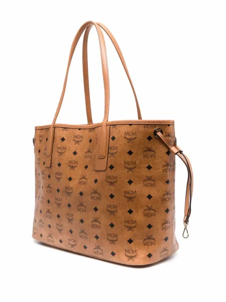 Shopper kabelka Mcm hnědá