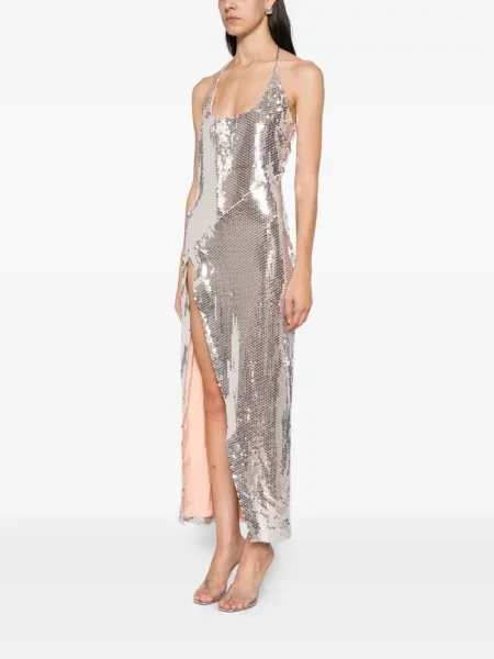 Rochie The Attico cu paiete cu gât halter
