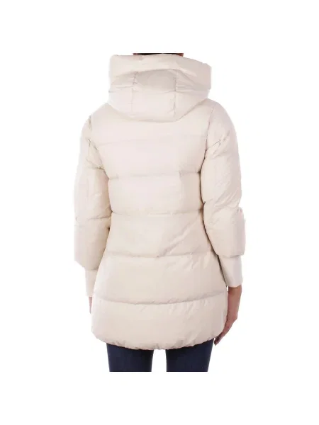 Dámská bunda Woolrich Cloud Madison Coat mléčná smetana béžová