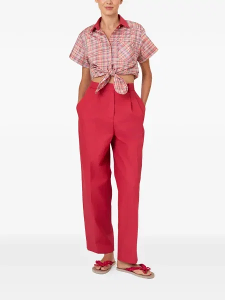 Pantaloni Rosie Assoulin roșu