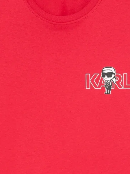 Tricou Karl Lagerfeld cu imagine roșu