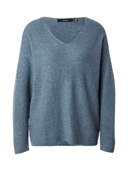 VERO MODA Pulover VMCREWLEFILE amestec albastru