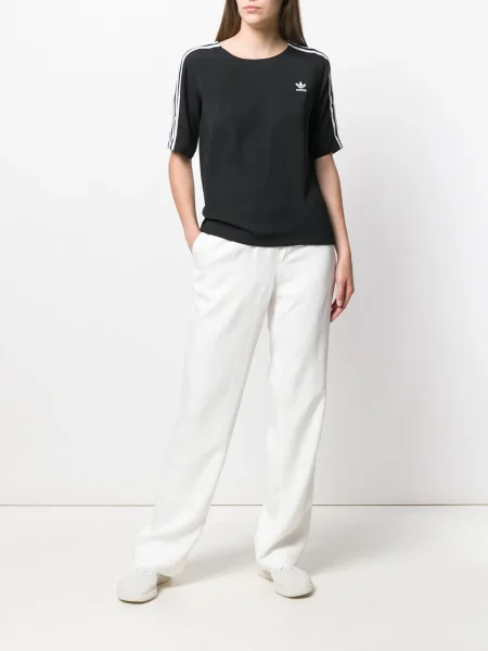 Tricou Adidas cu dungi negru