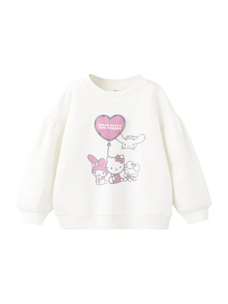 MANGO KIDS Tréning póló HKHEART lila piszkosfehér fekete