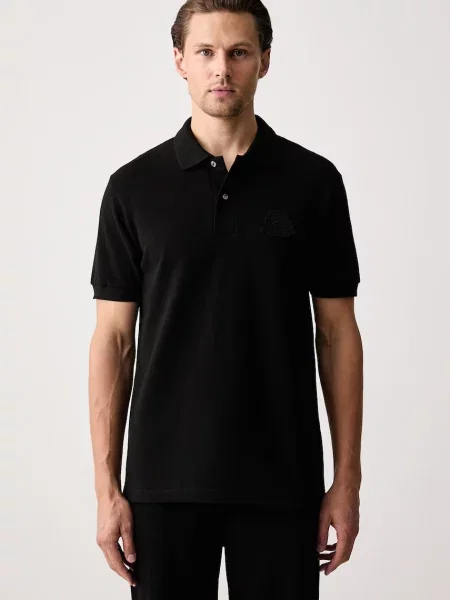 Tricou polo Lacoste negru