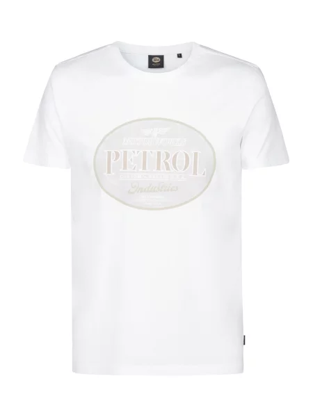 Petrol Industries Majica kapučino bela