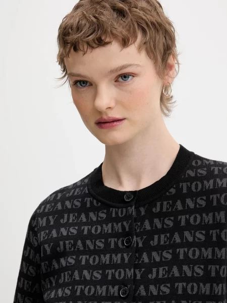Tommy Jeans Жилетка черно