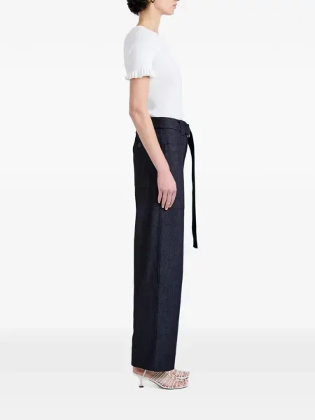 Cu centură pantaloni Proenza Schouler White Label alb