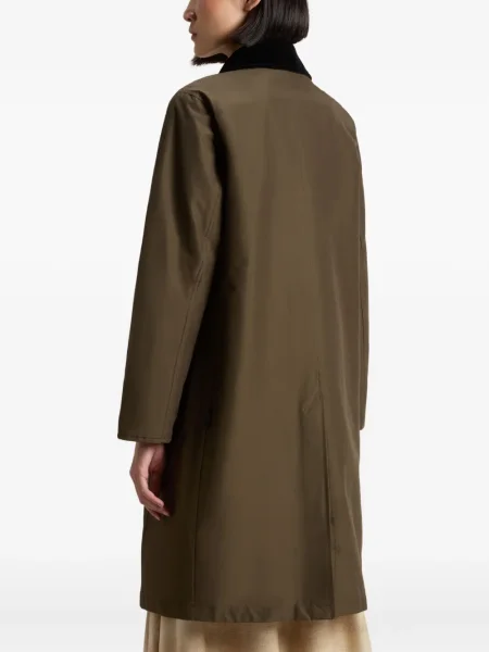 Palton Woolrich de catifea cord verde