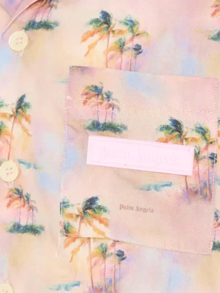 Koszula dziecięca Palm Angels różowa