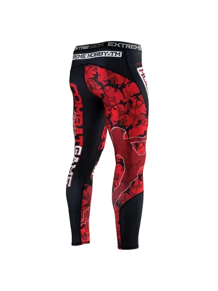 Legginsy sportowe EXTREME HOBBY RED WARRIOR czarne