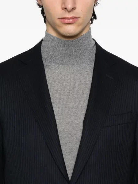Costum Canali cu dungi de costum albastru