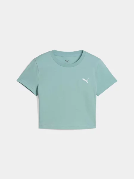 Дитяча Футболка PUMA Wardrobe Ess Baby Tee комбінований верх зелений