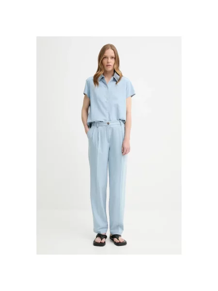 A.P.C. jeansy pantalon joseon high waist niebieskie
