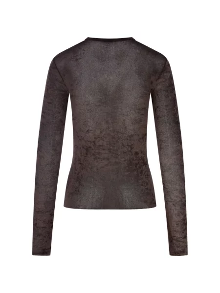 Lung tricou Forte_forte maro