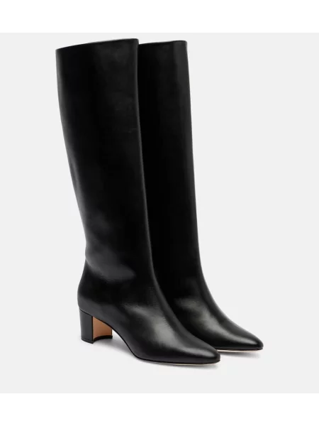 Botine Manolo Blahnik din piele negru