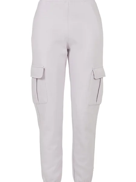 Pantaloni cargo Urban Classics cu talie înaltă gri
