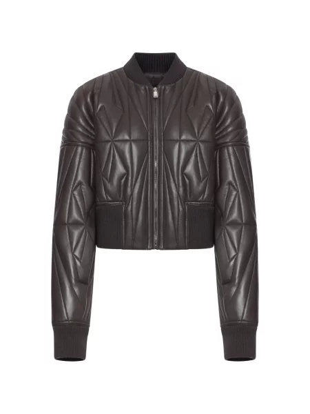 Geanta de piele Moncler maro