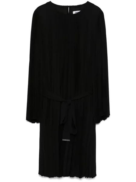 Mały sukienka mini Dkny plisowana garniturowa czarna