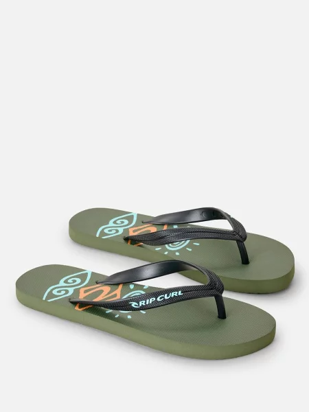 Japonki dziecięce Rip Curl Sessions Bloom Open Toe zielone
