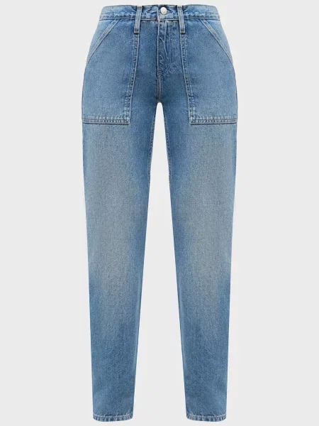 Прямі джинси Calvin Klein Jeans з низькою посадкою блакитні
