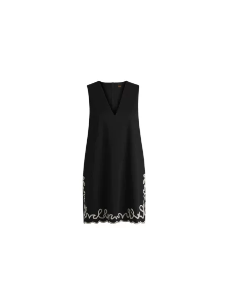 Mała mały sukienka mini Hugo Boss elegancka czarna