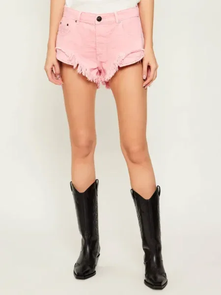 One Teaspoon De blugi pantaloni scurți ROLLERS | Relaxed fit | low waist roz