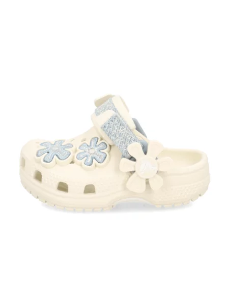 Dětské pantofle Crocs bílé