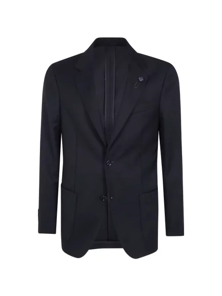 Sacou Lardini cu model herringbone gri