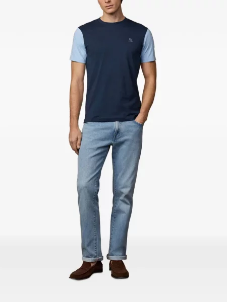 Tricou Hackett London cu imagine albastru