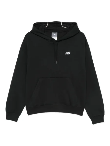 Hímzett kerek nyakú melegítő felső New Balance fekete