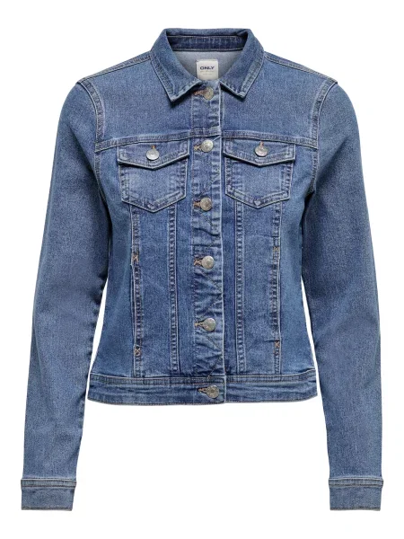ONLY Geacă de primăvară-toamnă WONDER denim albastru