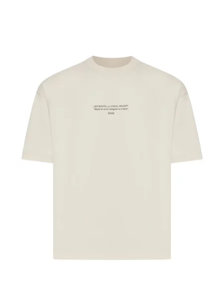 Tricou Off-white cu imagine alb
