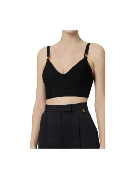 Top Elisabetta Franchi czarny