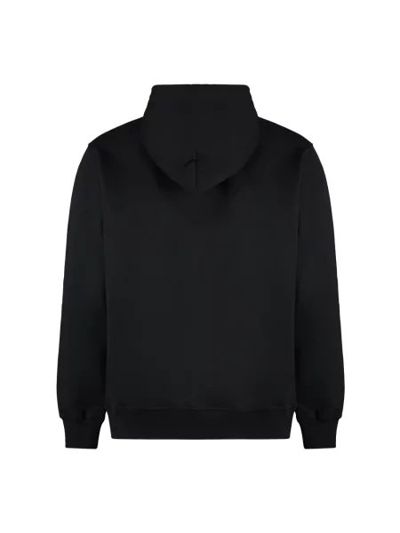 Bluza z kapturem Drole De Monsieur z kapturem klasyczna z nadrukiem czarna