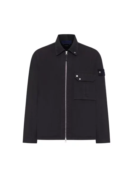 Kurtka jeansowa Stone Island z kamieniami czarna