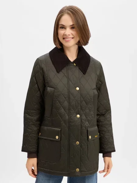 Barbour Kurtka Pikowana Beadnel gruen zielona