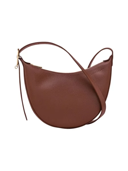 Torebka Longchamp skórzana brązowa