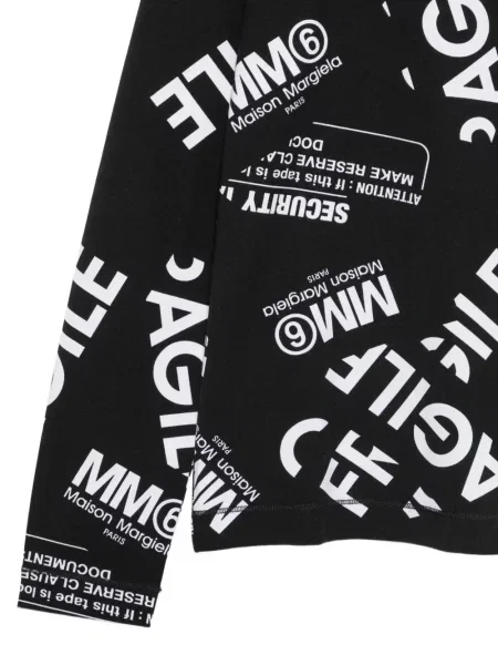 Koszulka dziecięca Mm6 Maison Margiela czarna